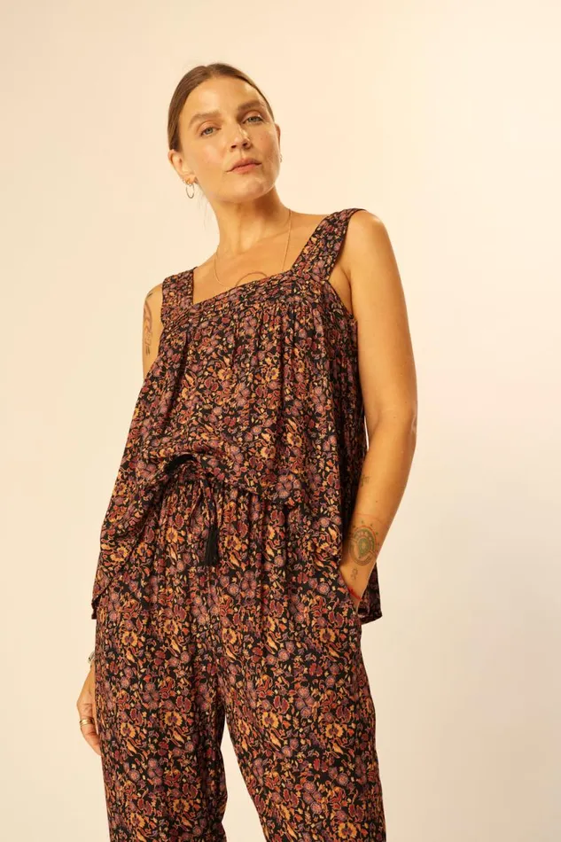 Bottoms Shop Natalie Martin BIANCA PANT Petite Fleur Noire