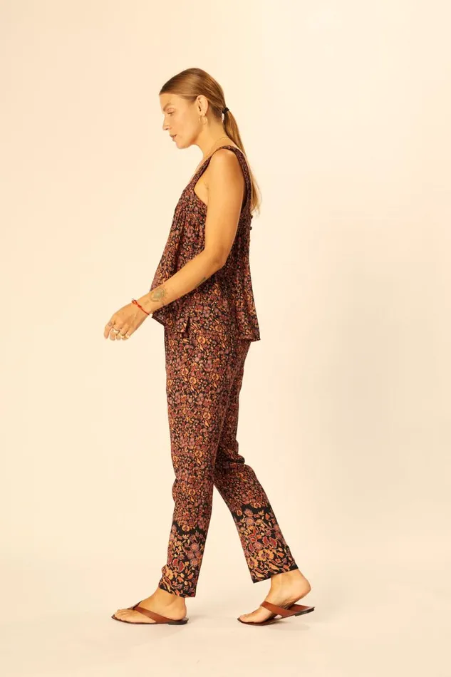 Bottoms Shop Natalie Martin BIANCA PANT Petite Fleur Noire