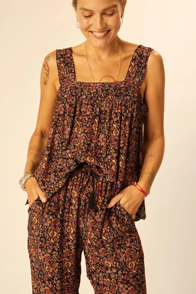 Bottoms Shop Natalie Martin BIANCA PANT Petite Fleur Noire