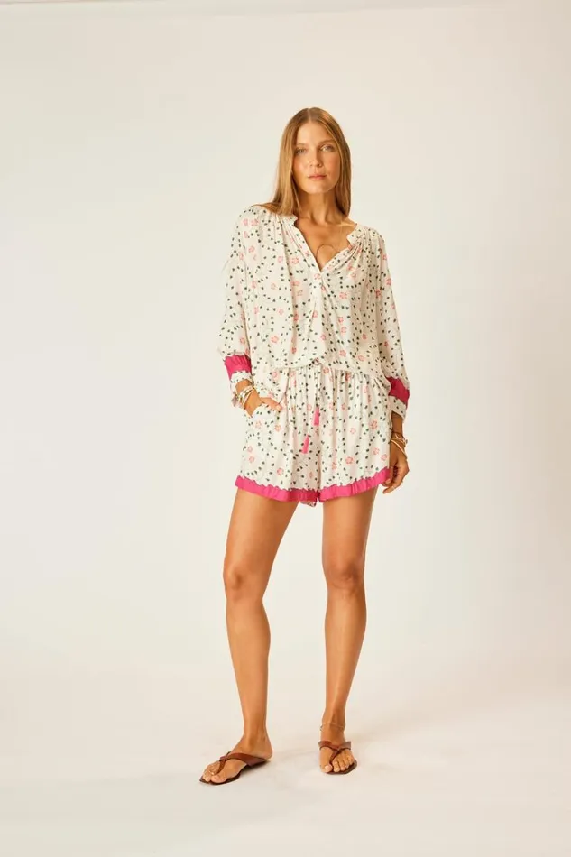 Bottoms Shop Natalie Martin JASPER SHORT Pinwheel Cotton