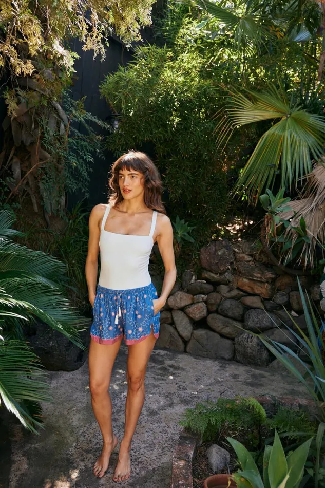 Bottoms Shop Natalie Martin TASH SHORT Pinwheel Denim