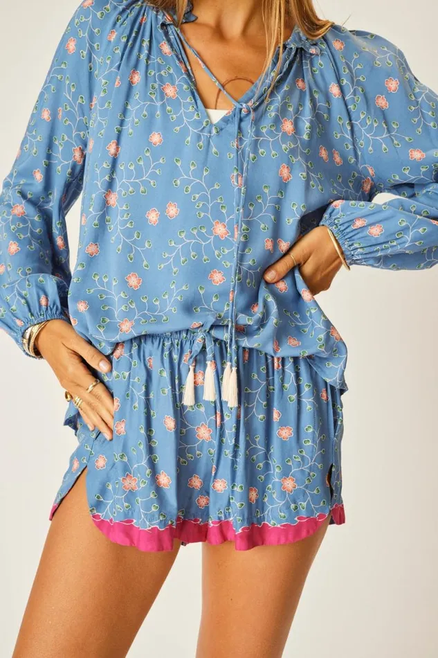Bottoms Shop Natalie Martin TASH SHORT Pinwheel Denim