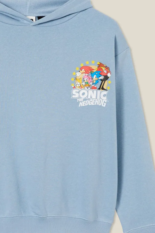 Boys 214 Sweatshirts and Sweatpants Cotton On License Oscar Hoodie Lcn Sonic Dusty Bluesonic Hedgehog Group