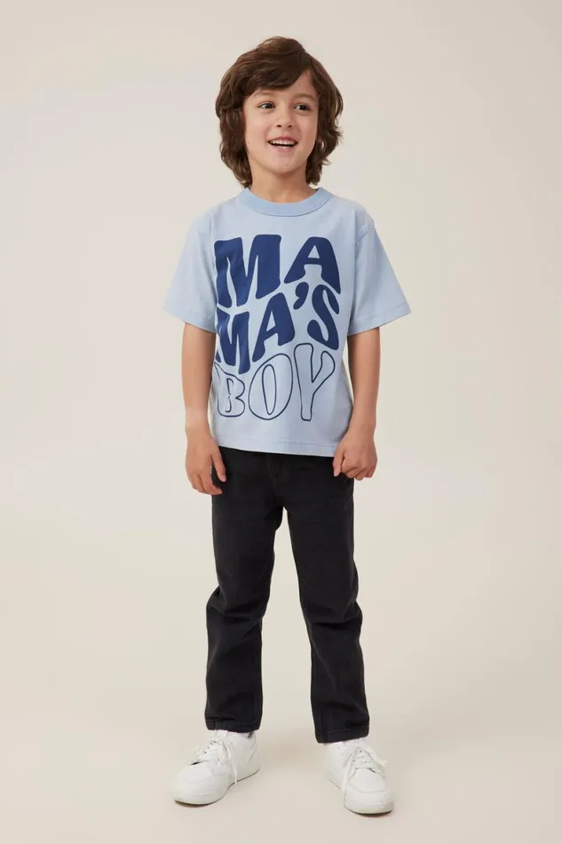 Boys 214 Tops and TShirts Cotton On Jonny Short Sleeve Print Tee Dusty Bluemama S Boy