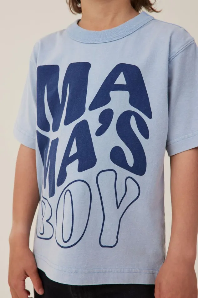 Boys 214 Tops and TShirts Cotton On Jonny Short Sleeve Print Tee Dusty Bluemama S Boy