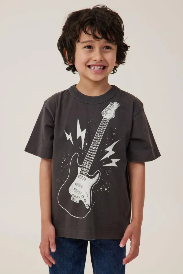 Boys 214 Tops and TShirts Cotton On Jonny Short Sleeve Print Tee Phantomguitar