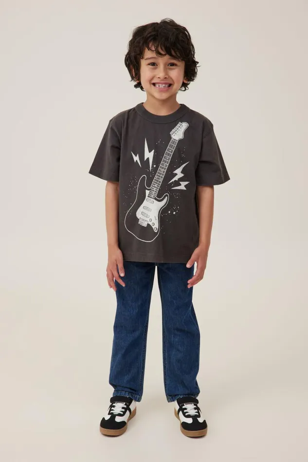 Boys 214 Tops and TShirts Cotton On Jonny Short Sleeve Print Tee Phantomguitar