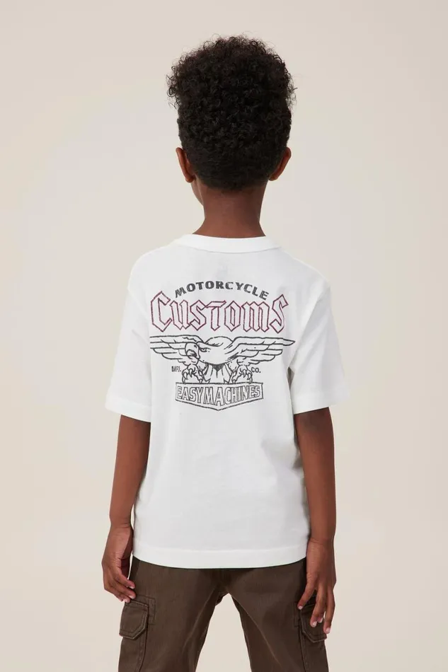 Boys 214 Tops and TShirts Cotton On Jonny Short Sleeve Print Tee Vanillamotorcycle Customs