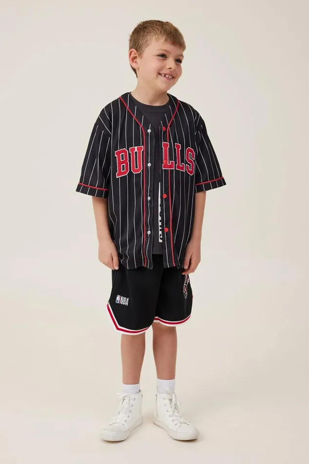 Boys 214 Tops and TShirts Cotton On License Baseball Tee Lcn Nba Phantomchicago Bulls