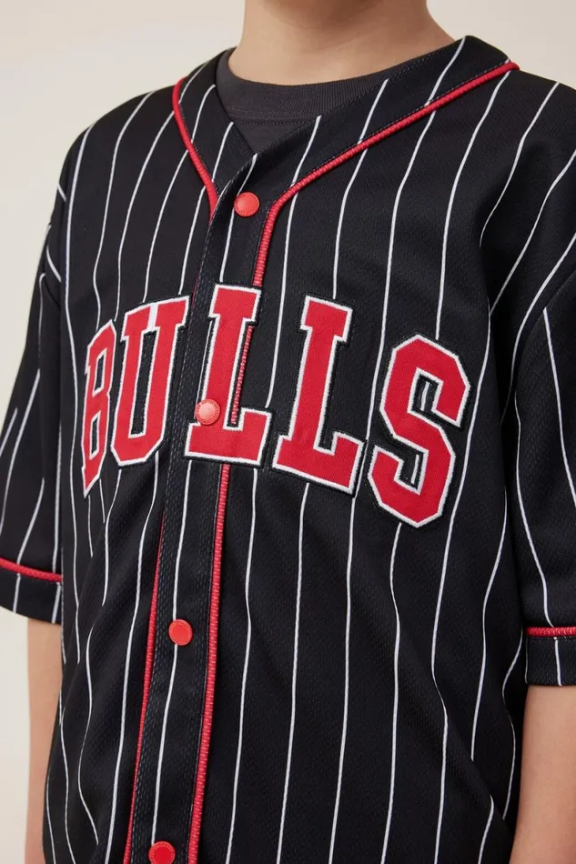 Boys 214 Tops and TShirts Cotton On License Baseball Tee Lcn Nba Phantomchicago Bulls