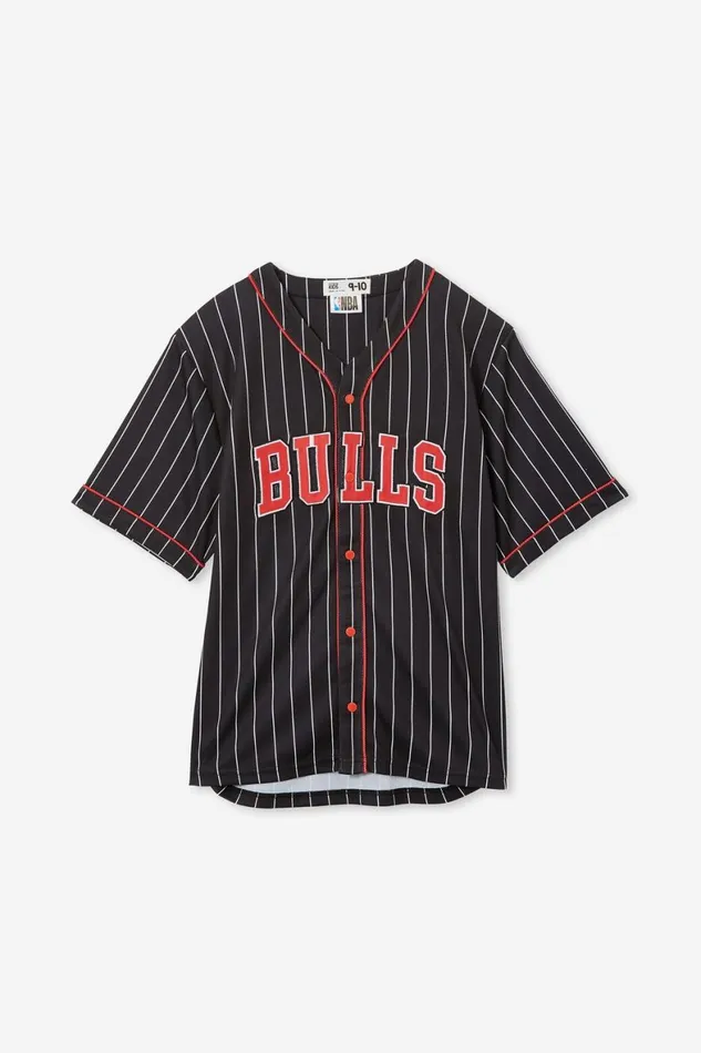 Boys 214 Tops and TShirts Cotton On License Baseball Tee Lcn Nba Phantomchicago Bulls