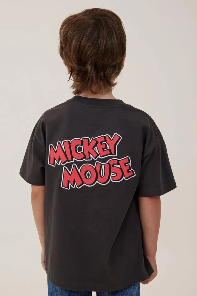 Boys 214 Tops and TShirts Cotton On License Drop Shoulder Short Sleeve Tee Lcn Dis Phantommickey Christmas Antlers