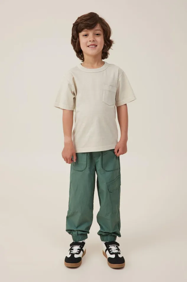 Boys 214 Tops and TShirts Cotton On The Essential Short Sleeve Tee Rainy Day Wash