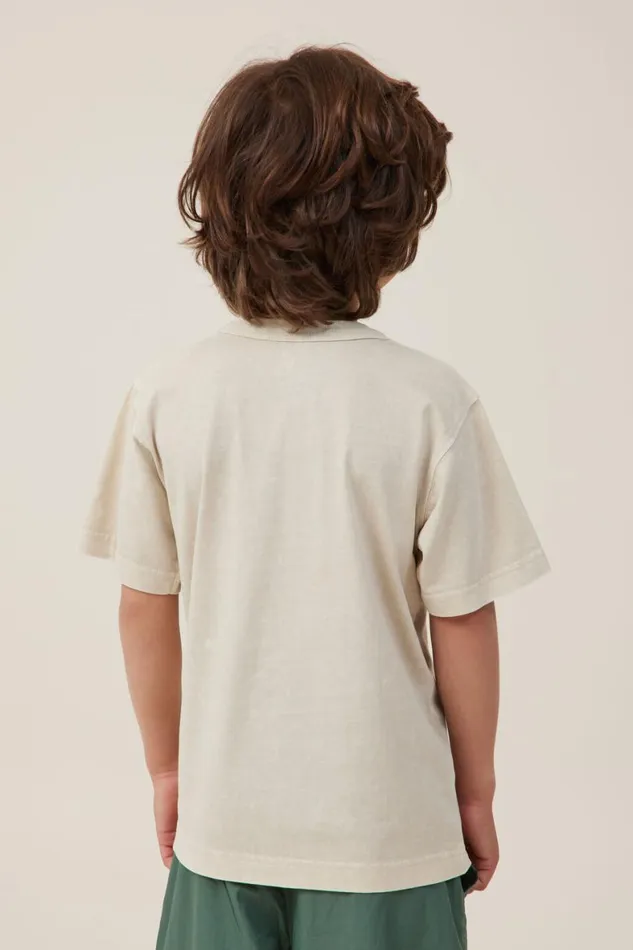 Boys 214 Tops and TShirts Cotton On The Essential Short Sleeve Tee Rainy Day Wash