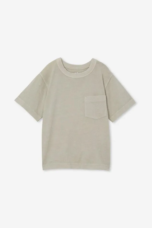 Boys 214 Tops and TShirts Cotton On The Essential Short Sleeve Tee Rainy Day Wash