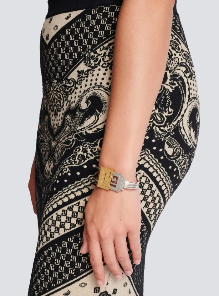 Brass Key Bracelet Gold WomenMen Balmain Fashion Jewelry