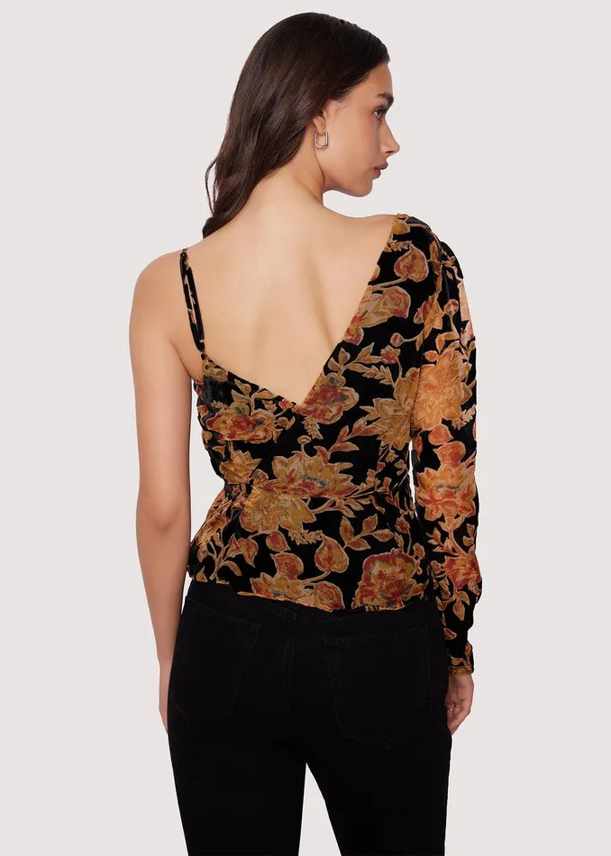 Cabin Hideaway Top Blackfloral Women Lost Wander Tops
