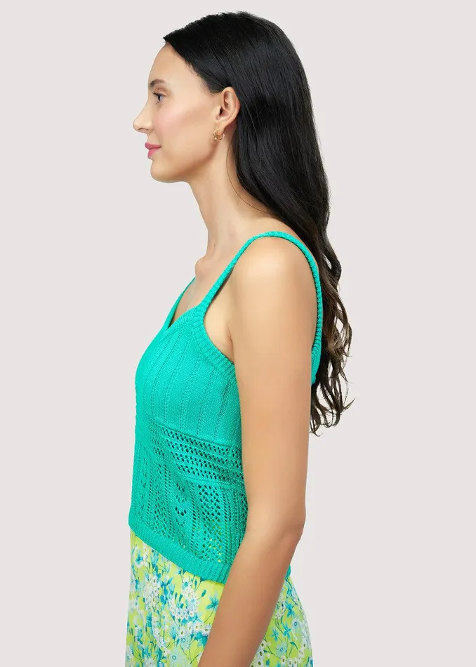 Calypso Cami Top Green Women Lost Wander Tops