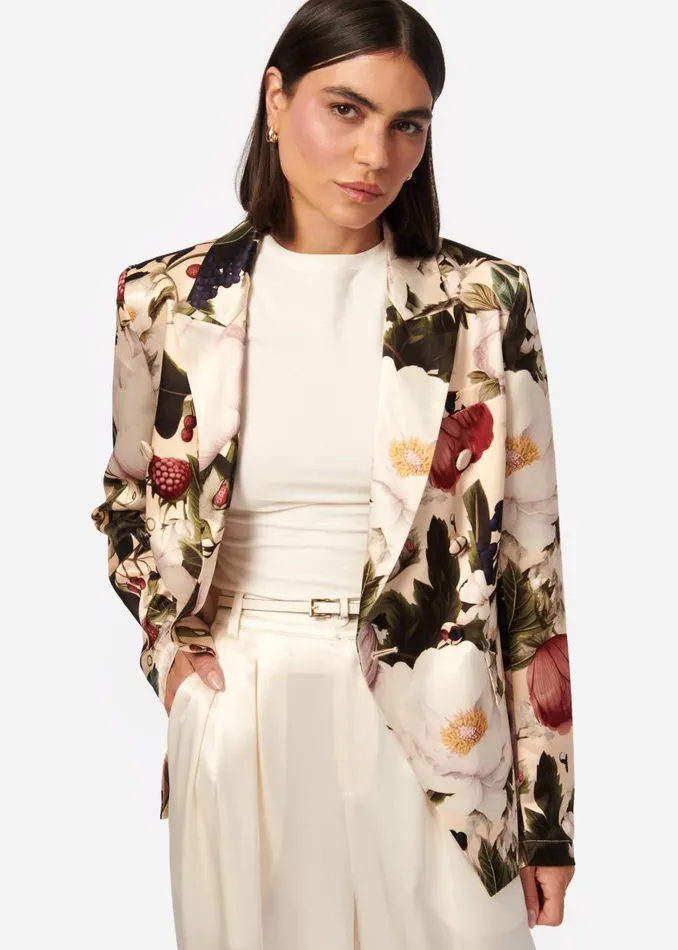 CAMI NYC Jackets and Blazers Women Zana Double Breasted Blazer English Garden