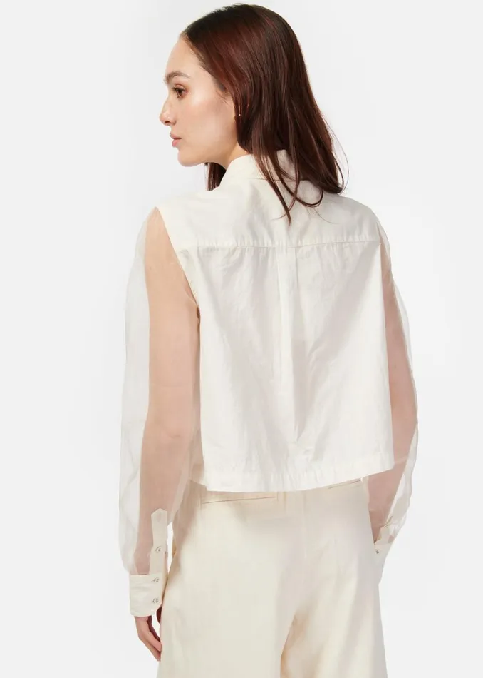 CAMI NYC Tops and Sweaters Women Pembroke Cropped Top Ceramic
