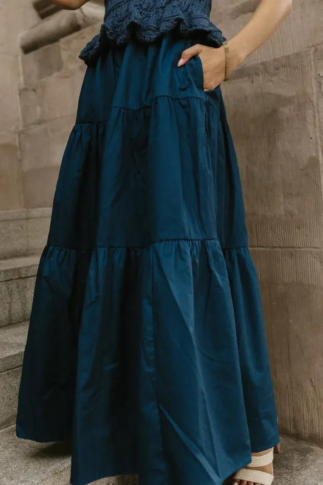 Carey Maxi Dress In Teal Teal Women Bohme Dresses