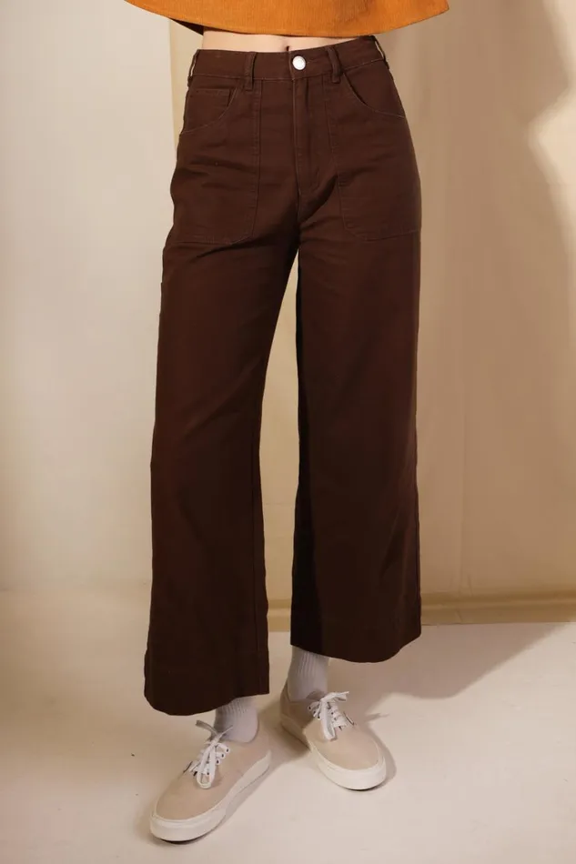 Carpenter Trouser Chocolate Womens LF Markey Trousers