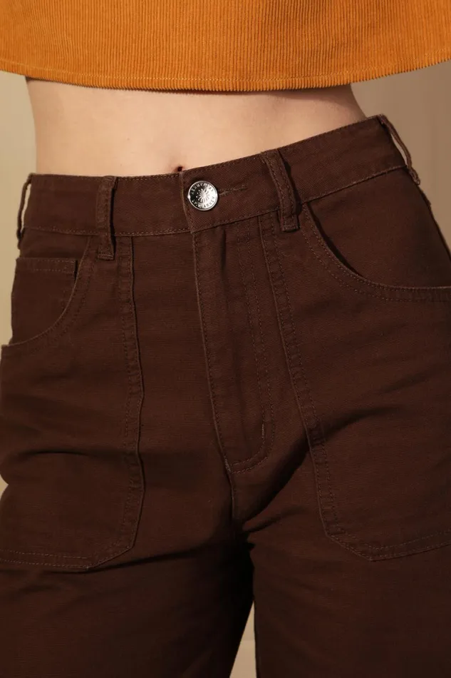 Carpenter Trouser Chocolate Womens LF Markey Trousers