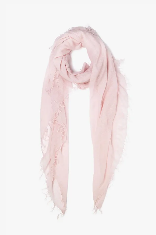 Cashmere And Silk Scarf Mauve Chalk Women Chan Luu Scarves