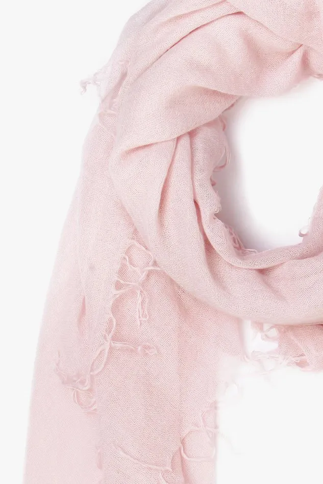 Cashmere And Silk Scarf Mauve Chalk Women Chan Luu Scarves