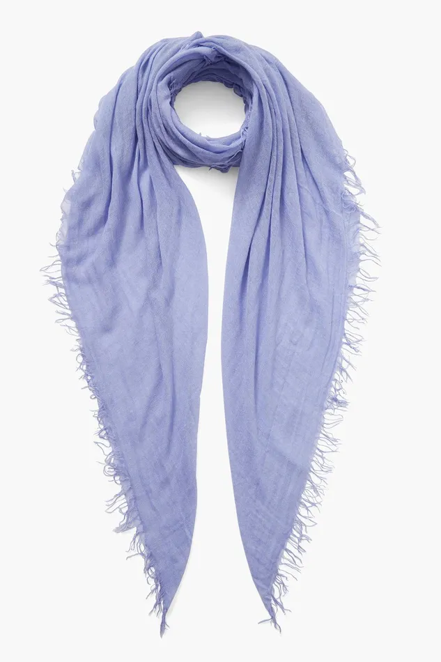 Cashmere And Silk Scarf Periwinkle Women Chan Luu Scarves