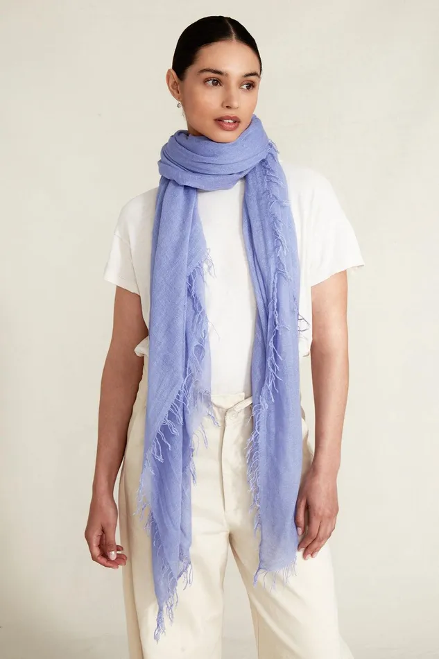 Cashmere And Silk Scarf Periwinkle Women Chan Luu Scarves