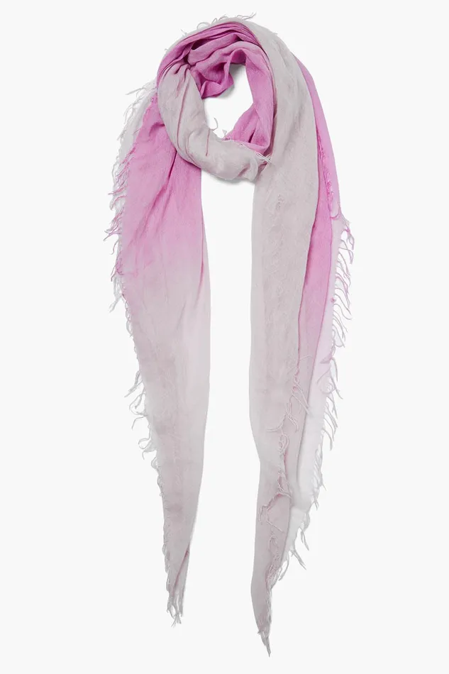 Cashmere And Silk Scarf Violet Dip Dyed Women Chan Luu Scarves