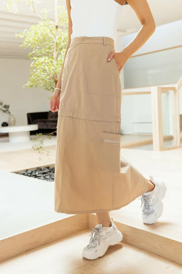 Cassie Convertible Skirt Tan Women Bohme Skirts