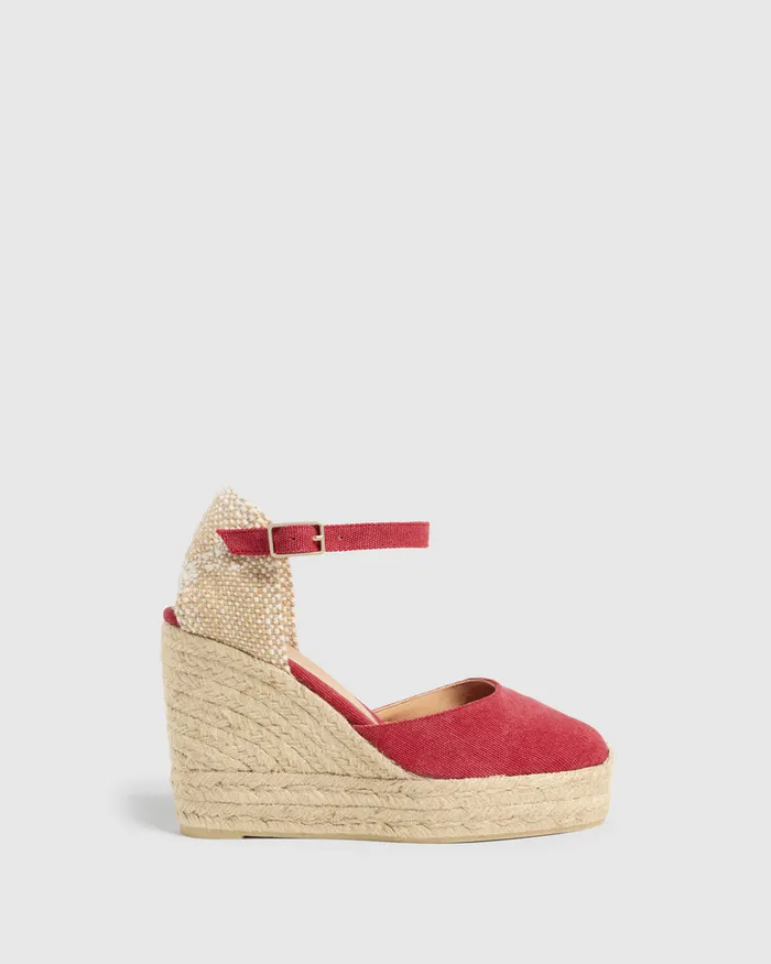 Castaer Carol8ed002 Rojo Carmn Women Wedges