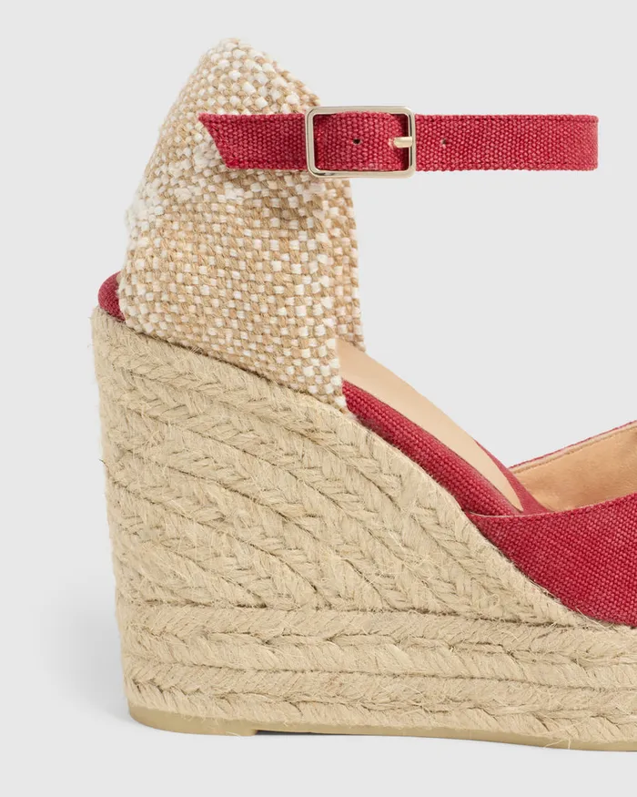 Castaer Carol8ed002 Rojo Carmn Women Wedges