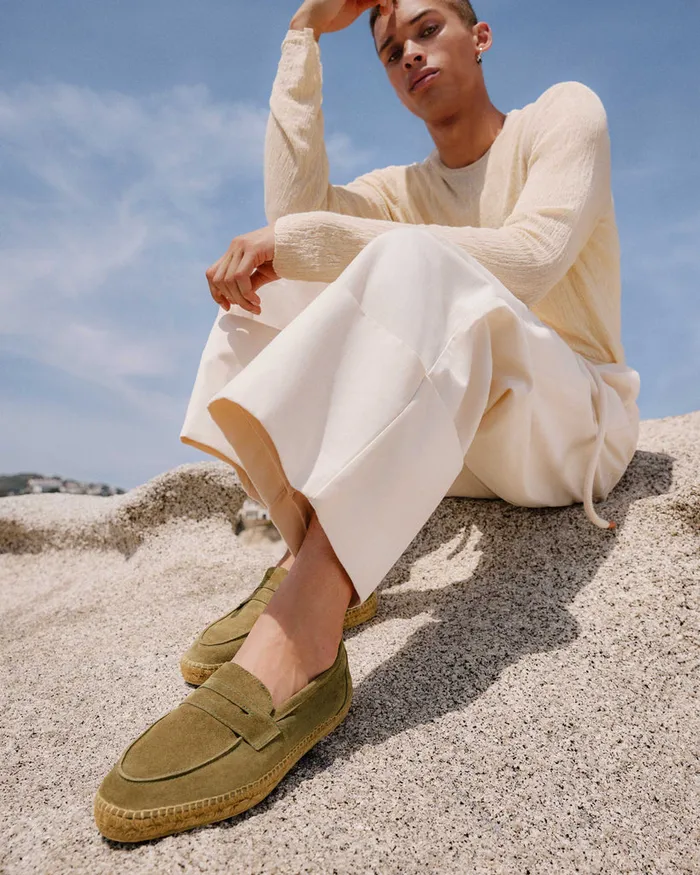 Castaer Nacho T186 Verde Bosque Men Flat Shoes