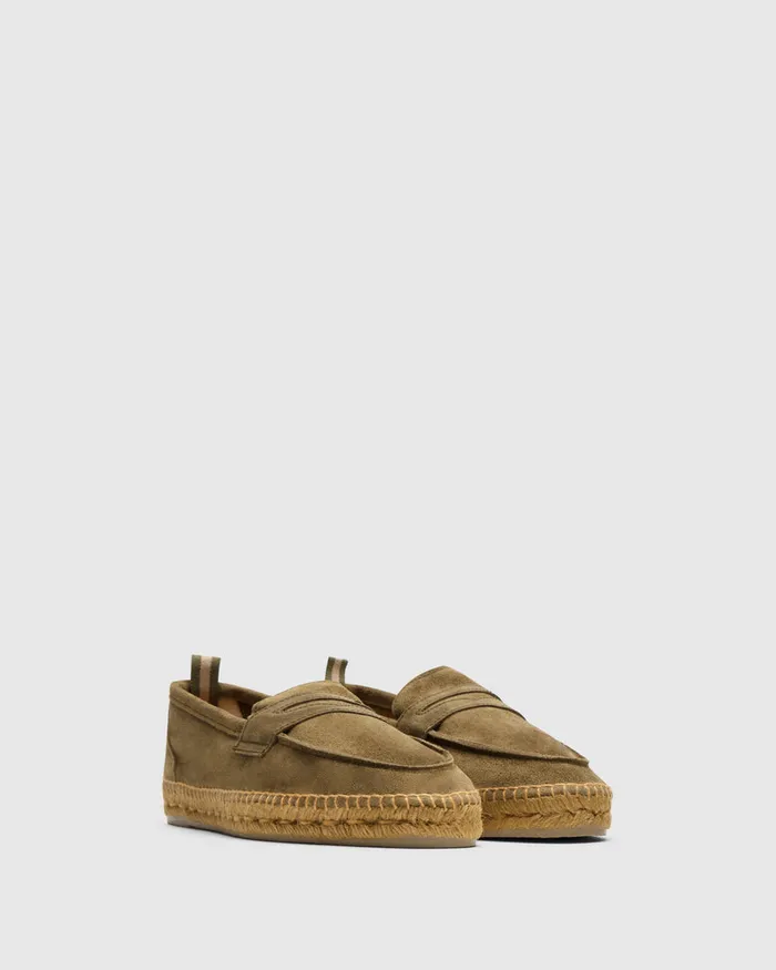 Castaer Nacho T186 Verde Bosque Men Flat Shoes