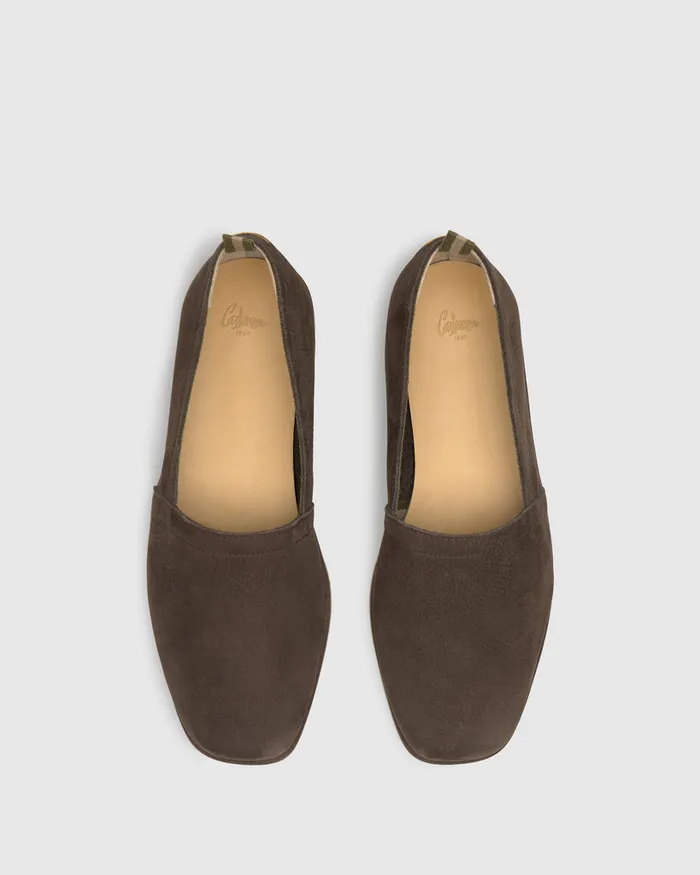 Castaer Pau166 Marron Osc Men Flat Shoes
