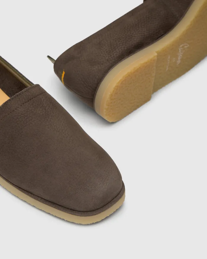 Castaer Pau166 Marron Osc Men Flat Shoes