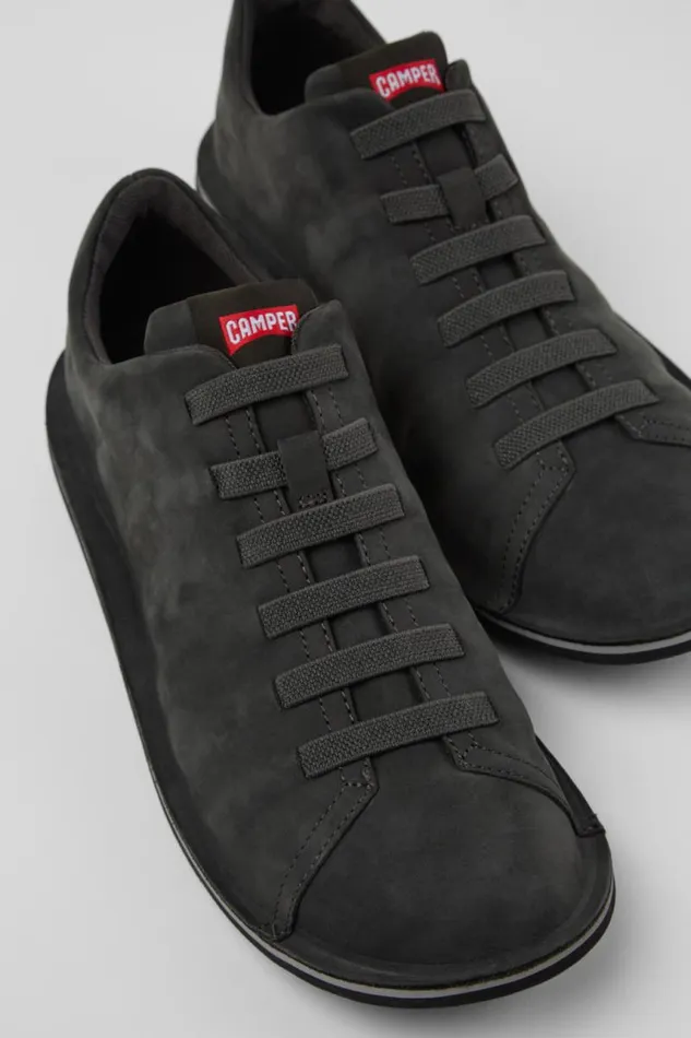Casual Shoes Men Camper Beetle Gray Nubuck Shoes