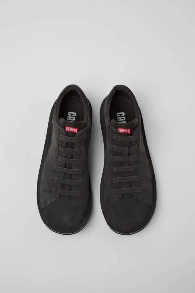 Casual Shoes Men Camper Beetle Gray Nubuck Shoes