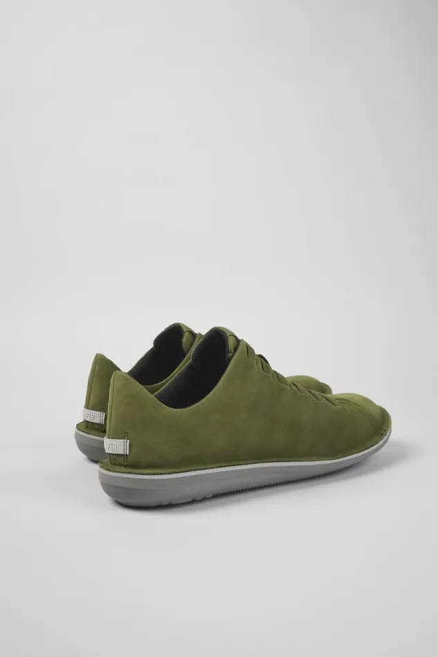 Casual Shoes Men Camper Beetle Green Nubuck Low Sneaker Casual Shoes Men Camper Beetle Green Nubuck Low Sneaker