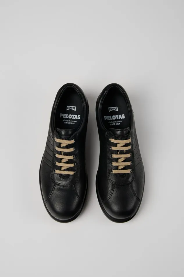 Casual Shoes Women Camper Pelotas Black Leather Shoe Casual Shoes Women Camper Pelotas Black Leather Shoe