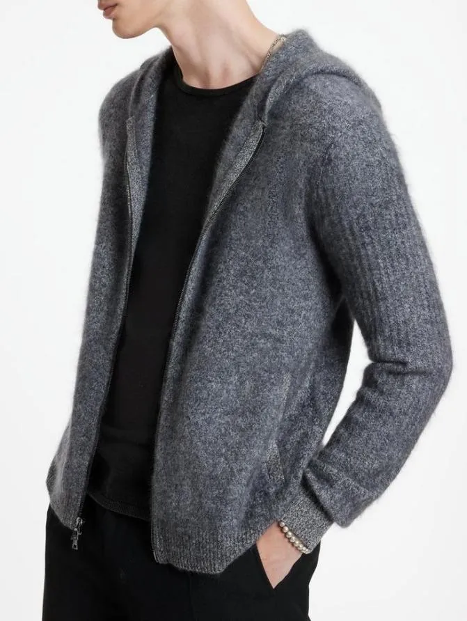 CATHERINE HOODIE Deep Olive Clothing John Varvatos Sweaters