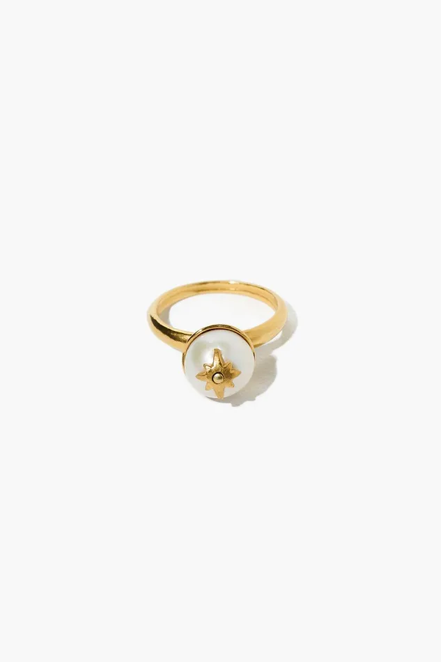 Cecilia Ring White Pearl Women Chan Luu Rings
