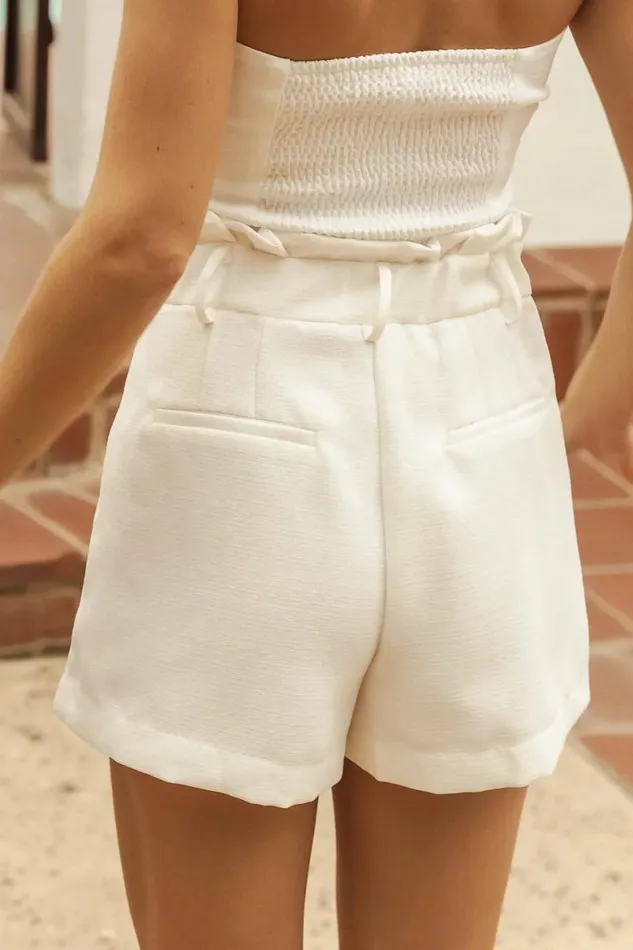 Celestine Shorts In White White Women Bohme Shorts