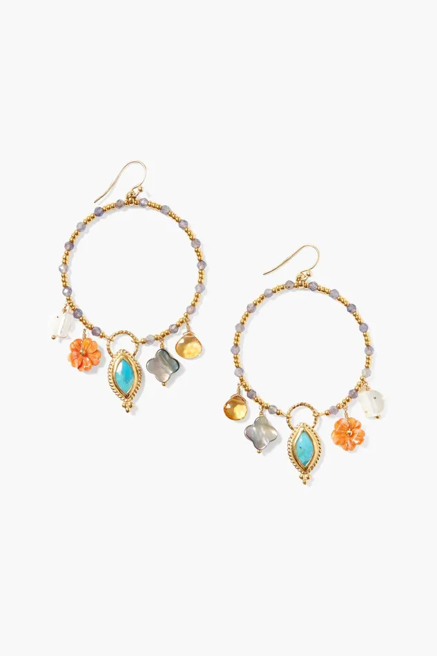 Chiara Hoop Earrings Multi Women Chan Luu Earrings