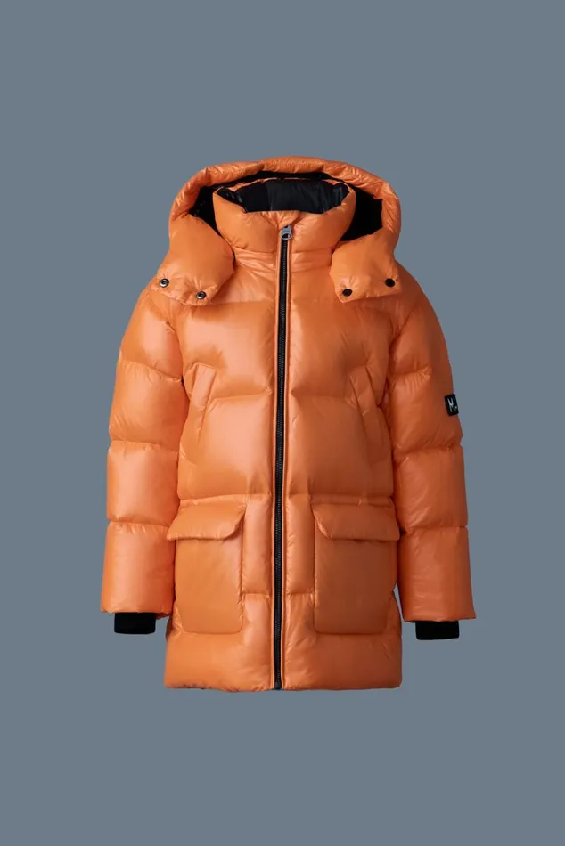 Coats and Jackets Kids Mackage KENNIE Lustrous Light Down Parka With Hood For Toddlers 26 Years Black Coats and Jackets Kids Mackage KENNIE Lustrous Light Down Parka With Hood For Toddlers 26 Years Black