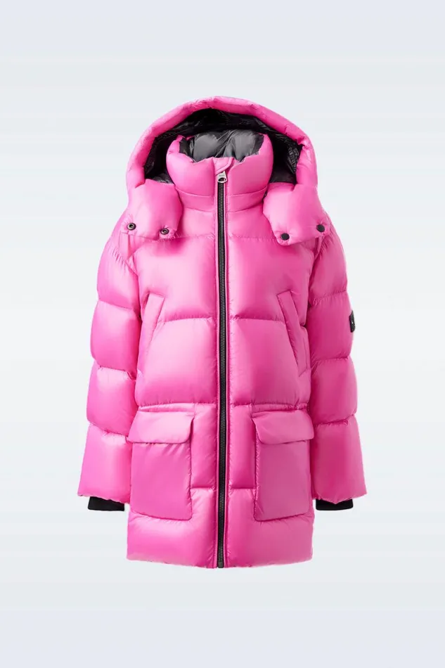 Coats and Jackets Kids Mackage KENNIE Lustrous Light Down Parka With Hood For Toddlers 26 Years Black Coats and Jackets Kids Mackage KENNIE Lustrous Light Down Parka With Hood For Toddlers 26 Years Black