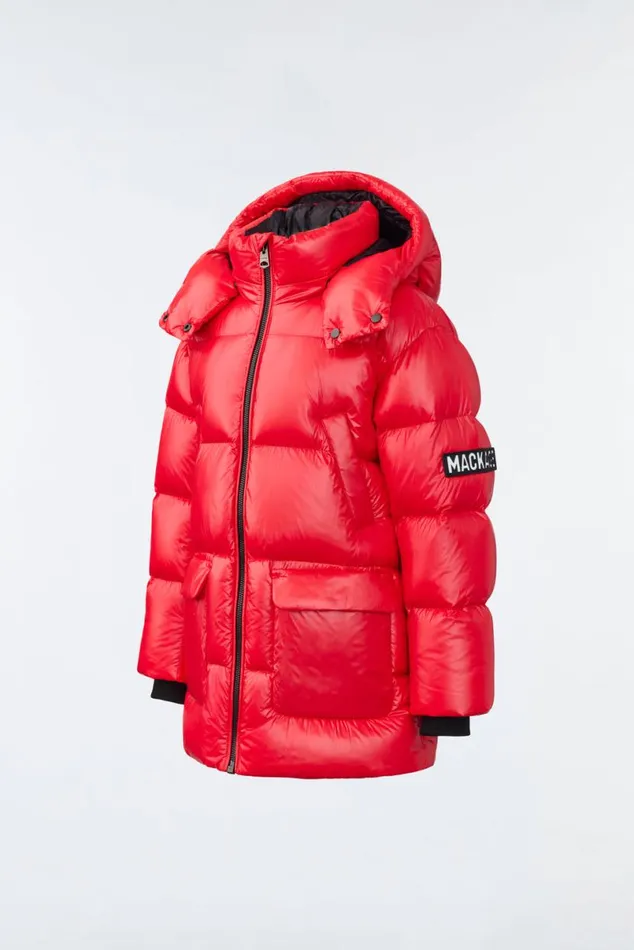 Coats and Jackets Kids Mackage KENNIE Lustrous Light Down Parka With Hood For Toddlers 26 Years Black Coats and Jackets Kids Mackage KENNIE Lustrous Light Down Parka With Hood For Toddlers 26 Years Black